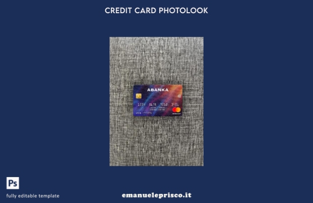 stile verificato Slovenia Abanka d.d modello frontale photolook mastercard della